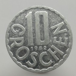 1982 - 10 groschen, Rakúsko