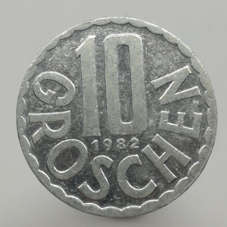 1982 - 10 groschen, Rakúsko