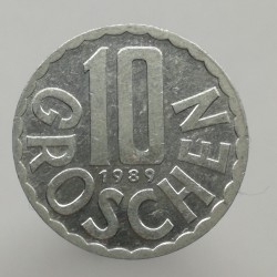 1989 - 10 groschen, Rakúsko