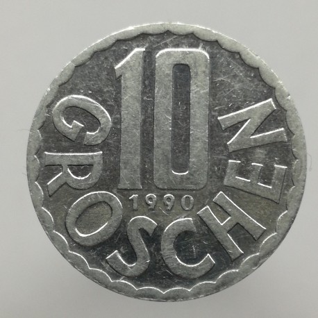 1990 - 10 groschen, Rakúsko