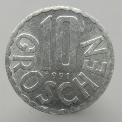 1991 - 10 groschen, Rakúsko