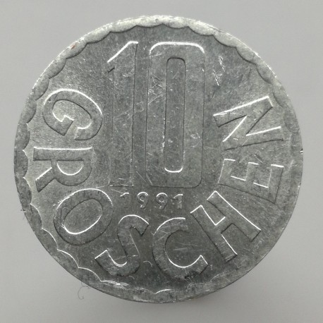 1991 - 10 groschen, Rakúsko