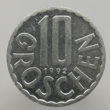 1992 - 10 groschen, Rakúsko