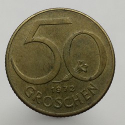 1972 - 50 groschen, Rakúsko