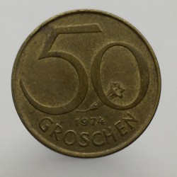 1974 - 50 groschen, Rakúsko