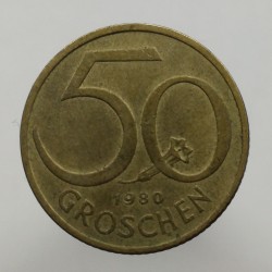 1980 - 50 groschen, Rakúsko