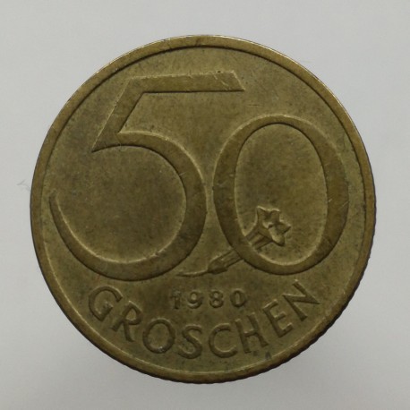 1980 - 50 groschen, Rakúsko