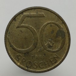 1981 - 50 groschen, Rakúsko