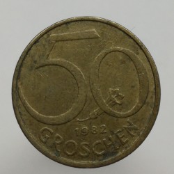 1982 - 50 groschen, Rakúsko