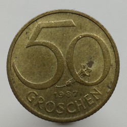1987 - 50 groschen, Rakúsko