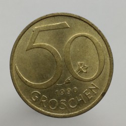 1990 - 50 groschen, Rakúsko