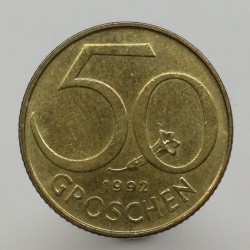1992 - 50 groschen, Rakúsko