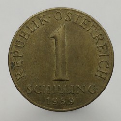 1959 - 1 schilling, Rakúsko