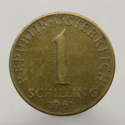 1961 - 1 schilling, Rakúsko