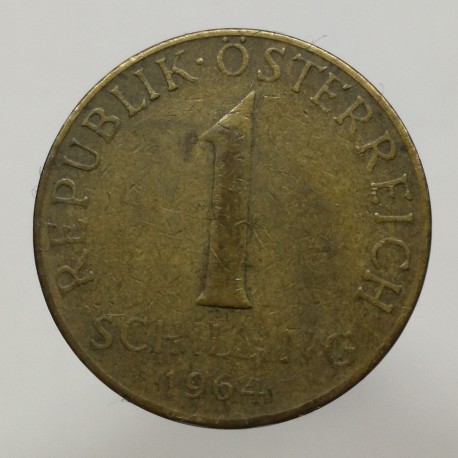 1964 - 1 schilling, Rakúsko