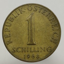 1968 - 1 schilling, Rakúsko