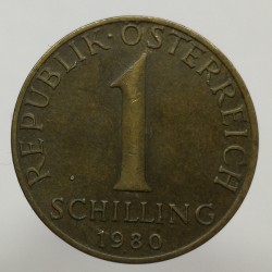1980 - 1 schilling, Rakúsko