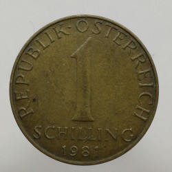 1981 - 1 schilling, Rakúsko
