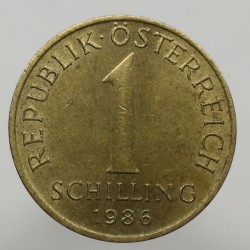 1986 - 1 schilling, Rakúsko