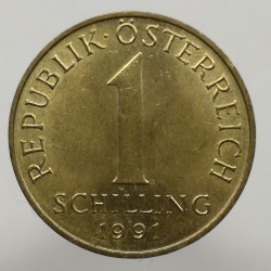 1991 - 1 schilling, Rakúsko