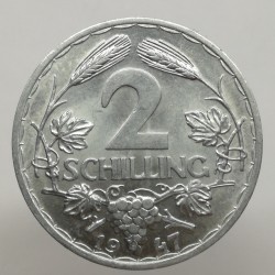 1947 - 2 schilling, Rakúsko