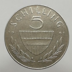 1961 - 5 schilling, Rakúsko