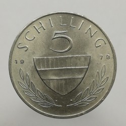 1978 - 5 schilling, Rakúsko