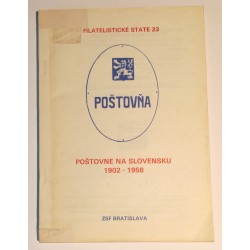 23 - FILATELISTICKÉ STATE, Poštovné na Slovensku 1902 - 1958.