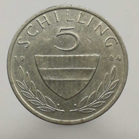 1984 - 5 schilling, Rakúsko
