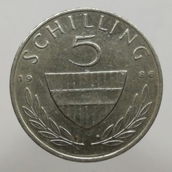 1986 - 5 schilling, Rakúsko