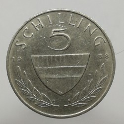 1988 - 5 schilling, Rakúsko