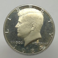 1984 S - 1/2 dollar, PROOF, KENNEDY, USA