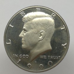 1990 S - 1/2 dollar, PROOF, KENNEDY, USA