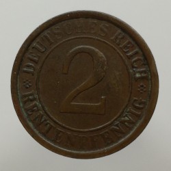 1924 A - 2 rentenpfennig, Deutsches Reich, Nemecko