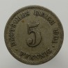 1901 D - 5 pfennig, Deutsches Reich, Nemecko