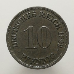 1899 D - 10 pfennig, Deutsches Reich, Nemecko