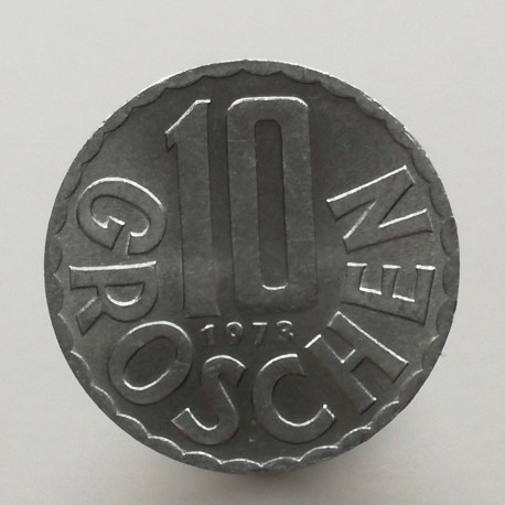 1973 - 10 groschen, Rakúsko