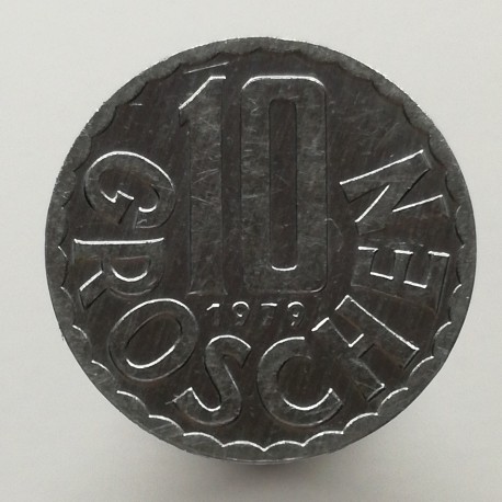 1979 - 10 groschen, Rakúsko