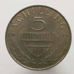 1972 - 5 schilling, Rakúsko