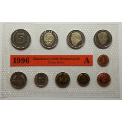 1996 A, D, F, G, J - 5 x sada mincí BK, Nemecko