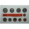 1987 D, F, G, J - 4 x sada mincí BK, Nemecko