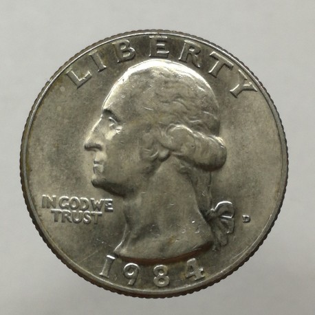 1984 D - 1/4 dollar, USA