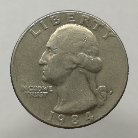 1984 P - 1/4 dollar, USA