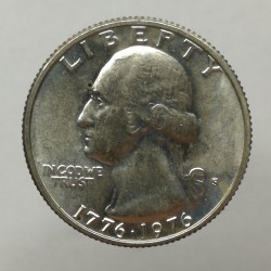 1776 - 1976 S - 1/4 dollar, postriebrený, USA