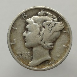 1945 D - 1 dime, USA
