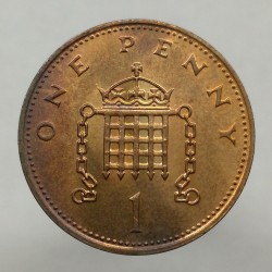 1984 - 1 penny, Elizabeth II., Anglicko