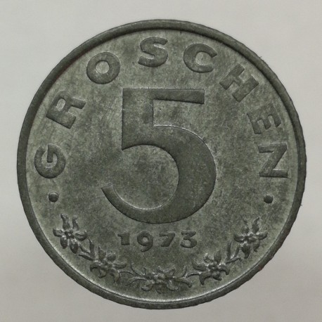 1973 - 5 groschen, Rakúsko