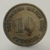 1901 F - 10 pfennig, Deutsches Reich, Nemecko