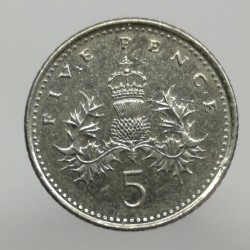 2003 - 5 pence, Elizabeth II., Anglicko