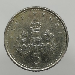 2006 - 5 pence, Elizabeth II., Anglicko